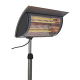 Parasol chauffant électrique Verone - Acier - Gris - 2000W