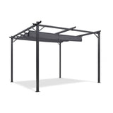 Pergola métallique Inkazen avec toit pliant 3 x 4 x 2,3 m