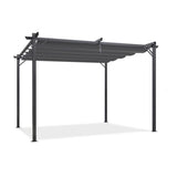 Pergola métallique Inkazen avec toit pliant 3 x 4 x 2,3 m