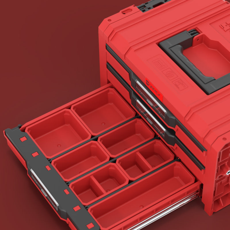 QBRICK SYSTEM PRO Caisse à outils 3 tiroirs 2.0 Expert RED Ultra HD Custom - QBRICK SYSTEM - SKRQPROD3E2CCZEPG001