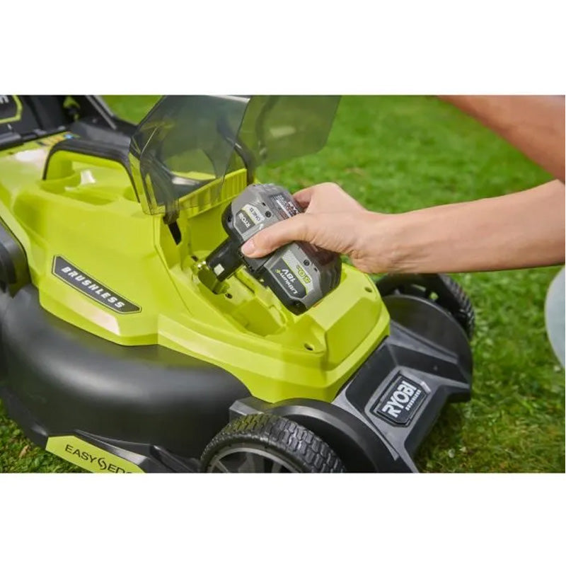 Tondeuse poussée RYOBI RY18LMX40C-0 Brushless 18V ONE+ 40cm (vendue sans batterie)