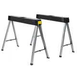 Lot de 2 tréteaux STANLEY  1-97-475 pliables et clipsables charge 350kg