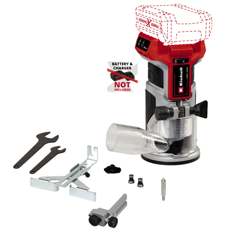 Affleureuse sans fil 18V Brushless EINHELL TP-ET 18 Li BL-Solo Power X-Change (vendu sans batterie)