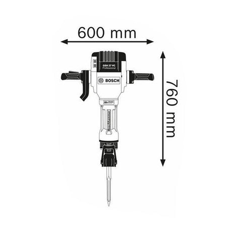Brise-béton BOSCH Professional GSH 27 VC 2000 W