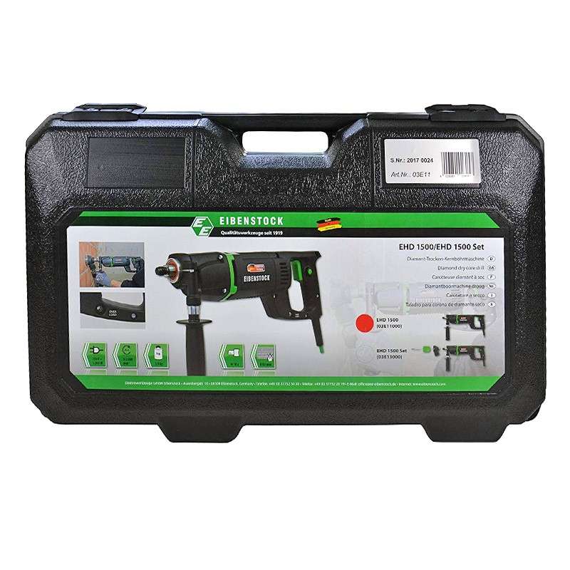 Carotteuse portative à sec  EIBENSTOCK  EHD1500 230V-1500W jusqu'au Ø 82 mm