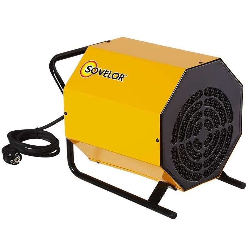 Chauffage mobile électrique SOVELOR C3 230V air pulsé 3300W monophasé