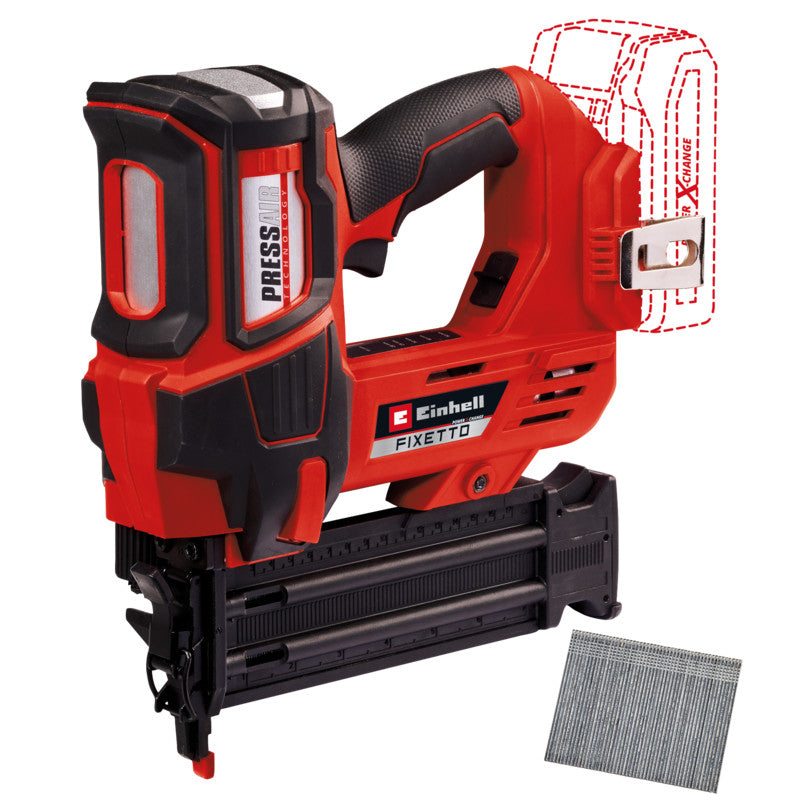 Cloueur sans fil 18V, 60 cps/min EINHELL FIXETTO 18/50 N Solo Power X-Change (vendu sans batterie)
