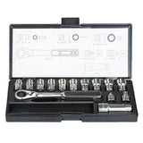Coffret Clé à cliquet douilles traversantes métriques MAKITA B-65595