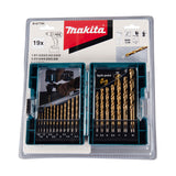 Coffret de 19 Forets à métaux MAKITA B-67795 - HSS-Tin