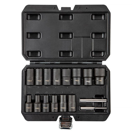 Coffret de douilles 1/2" NEO TOOLS 11-920 pour écrous endommagés  (16 pièces)