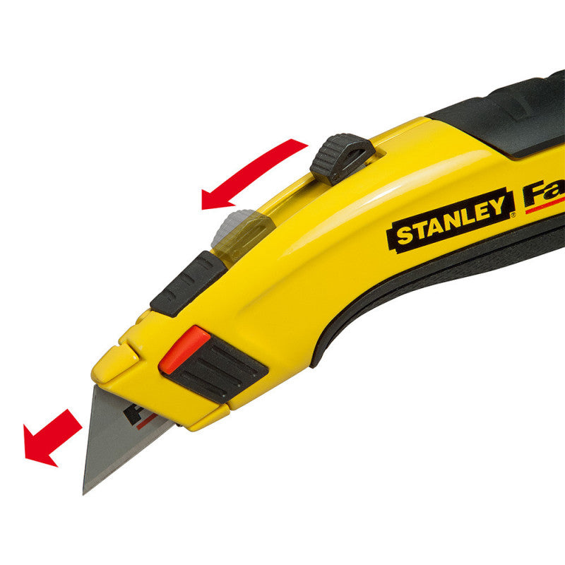 Couteau à lame rétractable + 5 lames STANLEY FATMAX