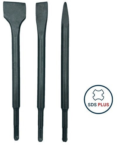 Kit Pics et Burins - DIAGER  - SDS-plus 3pcs 1 Pics 14x250 mm 1 Burins 20x250 mm 1 burin 40x250 mm
