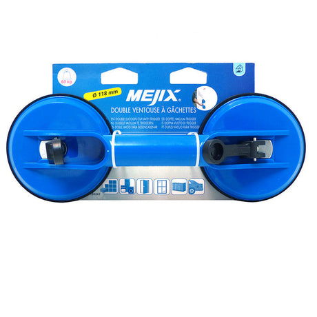 Double ventouse de levage - MEJIX - 180362 - diamètre 118 mm charge 60Kg