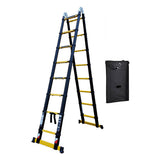 Escabeau télescopique WOERTHER Grafitek ES-380DB-G-B - 1,9m à 3,8m - avec housse
