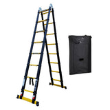 Escabeau télescopique WOERTHER Grafitek ES-440DB-G-B - 2,2m à 4,4m - avec housse