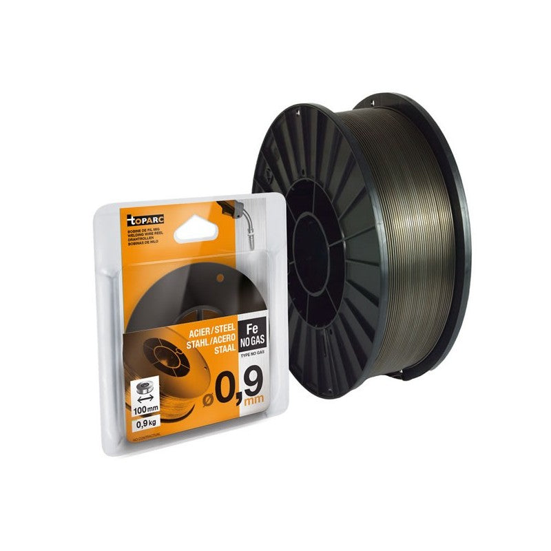 Fil fourré sans gaz GYS TOPARC 086265 - Bobine plastique S200 - Ø0,9mm - E71T-GS - 4,5kg