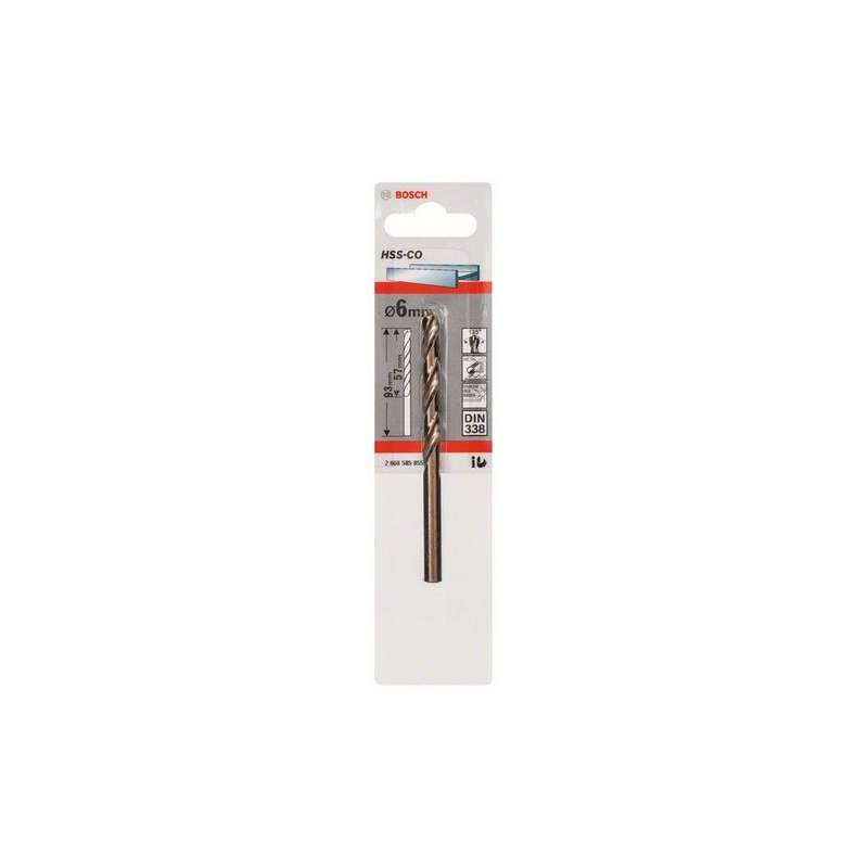 Forets à métaux rectifié BOSCH HSS-Co DIN 338