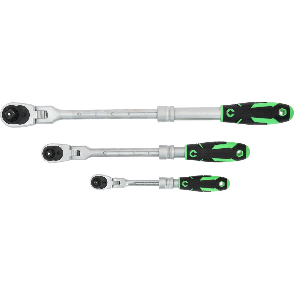 Jeu de cliquets télescopiques COMPETITION, 3pcs, 1/4"+3/8"+1/2" - KS Tools - 512.0103 COMPETITION