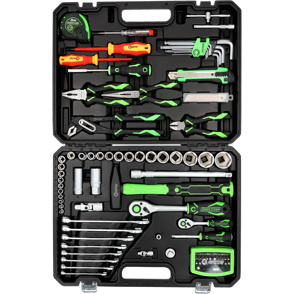 Coffret d'outillage généraliste COMPETITION 1/4"+1/2", 107 pcs - KS Tools - 512.0107 COMPETITION
