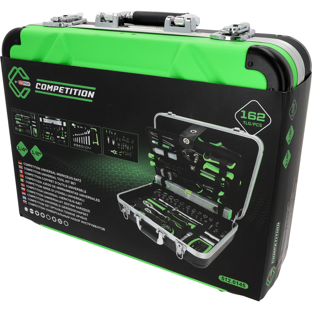 Coffret d'outillage généraliste COMPETITION 1/4"+1/2", 145 pcs - KS Tools - 512.0145 COMPETITION