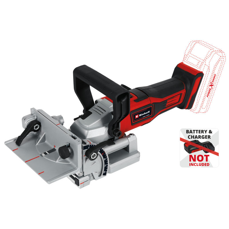 Fraiseuse à lamelle sans fil 18V 90° EINHELL TE-BJ 18 Li-Solo Power X-Change (vendu sans batterie)