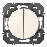 Interrupteur LEGRAND Dooxie va-et-vient 10A + poussoir 6A blanc