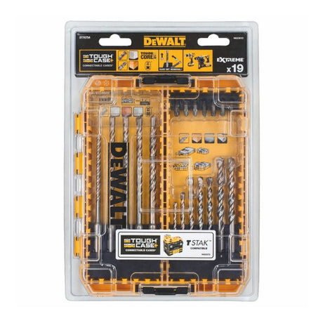 Jeu de 19 forets et mèches SDS Plus DEWALT DT70754-QZ