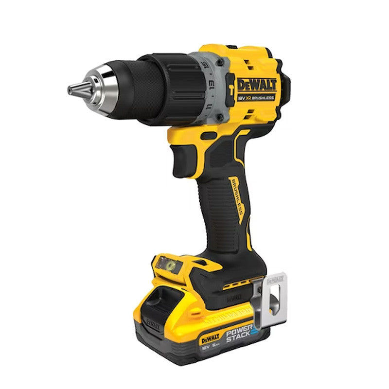 Pack 2 outils 18V DEWALT DCK2050H2T-QW : perceuse DCD805 et boulonneuse DCF850 Brushless  avec coffret et 2 batteries 5,0 Ah POWERSTACK