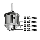 Kit scie trépan MEJIX 180298 diamètres 33/53/67/83 mm