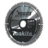 Lame carbure EFFICUT bois pour scies radiales à batterie MAKITA E-08894 216x30mm, 80 dents