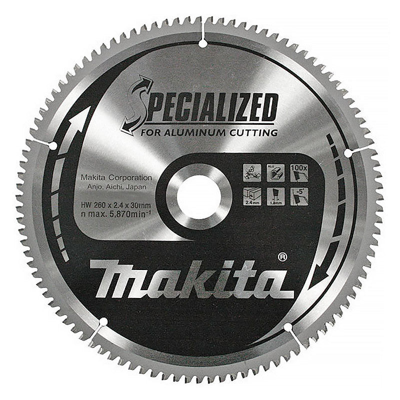Lame carbure MAKITA B-33299 Specialized pour aluminium 216 x 30 x 64 dents