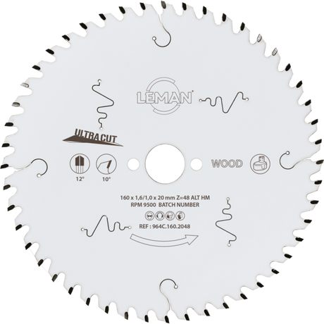 Lame fine LEMAN pour scie circulaire portative - pour alu