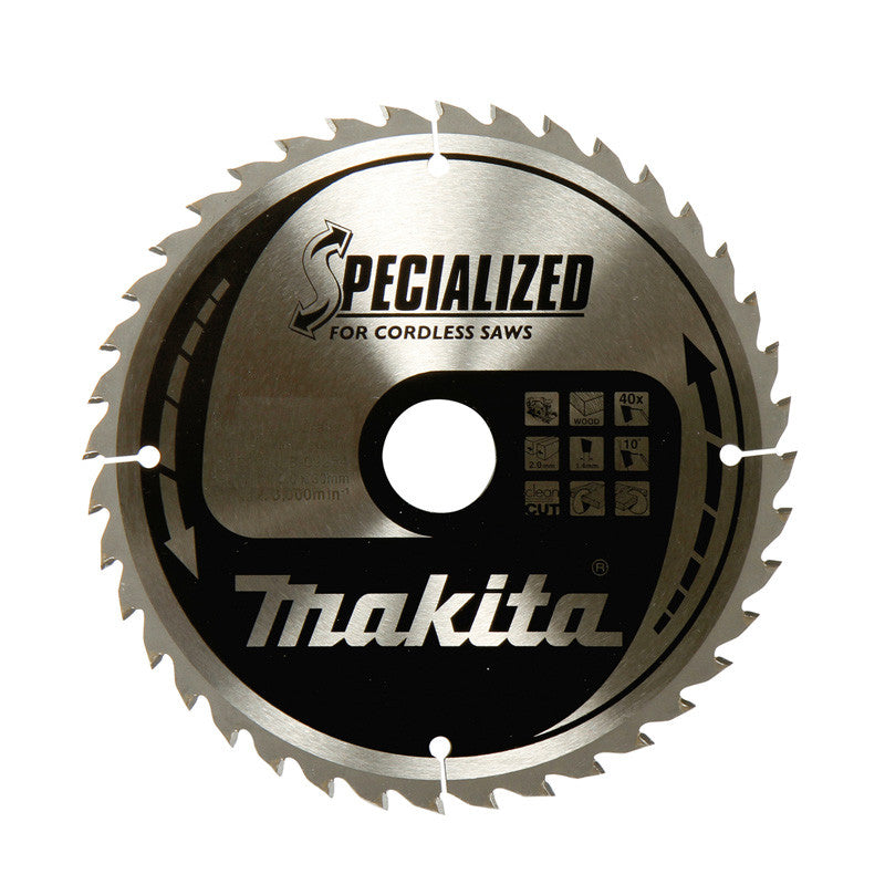 Lame de scie circulaire MAKITA B-32926 , alliage T.C.T spécialisé, 190 x 30 mm, 24 dents, pour bois