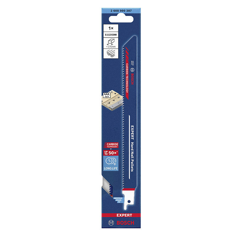 Lame de scie sabre BOSCH S 1122 CHM Expert "Hard Nail Pallets"