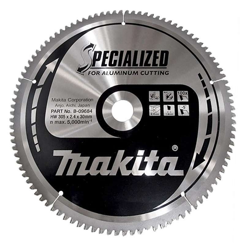 Lame de scie spécial aluminium MAKITA B-33358 Ø305mm 100 dents (anciennement B-09684)