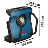 Lampe sans fil BOSCH 0601446900 - GLI 18V-10000 C Professional (vendu sans batterie)