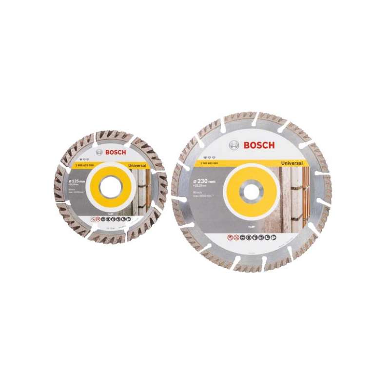 Lot de 2 disques diamant Bosch Professional 06159975H9 125mm/230mm spécial maçon