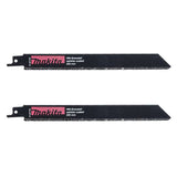 Lot de 2 lames de scie sabre MAKITA P-47173 pour fonte, brique,fibre de verre