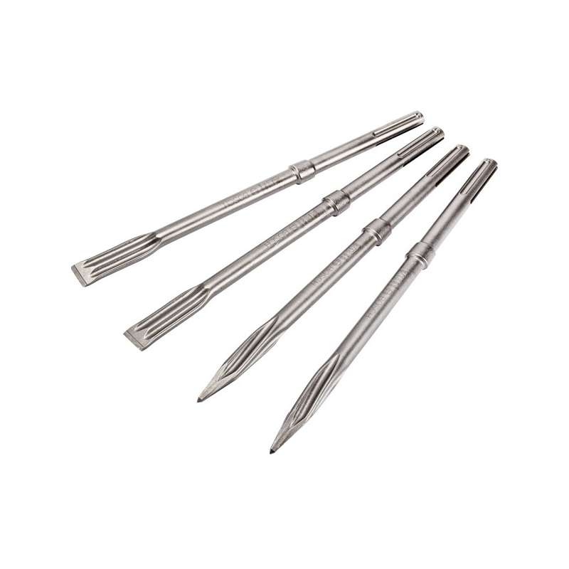 Lot de 4 Burins auto affûtant BOSCH PRO SDS-Max Rtech 2607017368