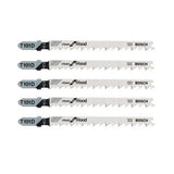Lot de 5 lames de scie sauteuse T 101 D BOSCH 2608630032 pour bois