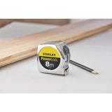 Mètre ruban powerlock classic abs STANLEY 1-33-198 8 m x 25 mm