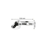 Meuleuse d'angle BOSCH 0601388108 - GWS 7-125 Professional Ø 125 mm 720 W