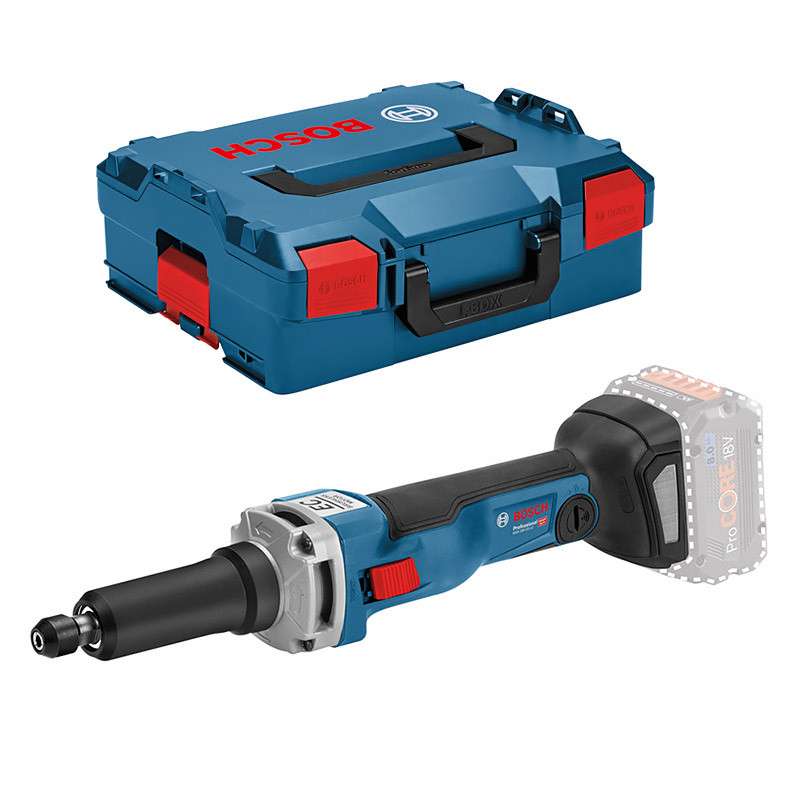 Meuleuse droite sans fil BOSCH 0601229100 - GGS 18V-23 LC Professional (vendu sans batterie) + L-Boxx