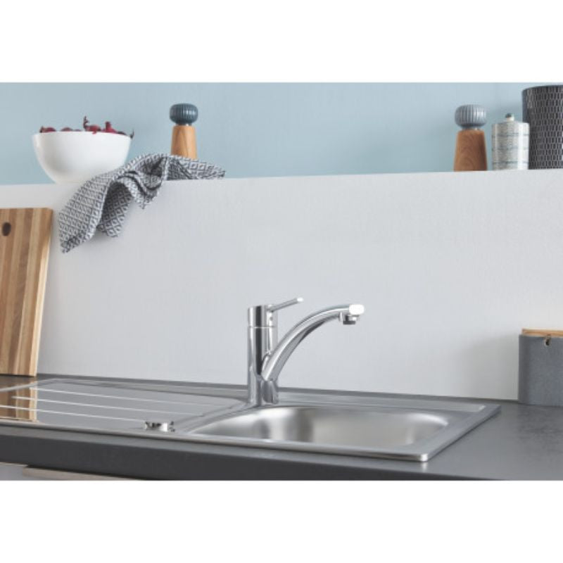 Mitigeur évier - bec bas GROHE QuickFix - SWIFT