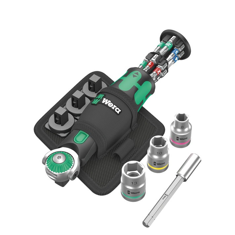 Cliquet de poche Zyklop  8009 Set 2, 18 pièces - WERA - 05004281001