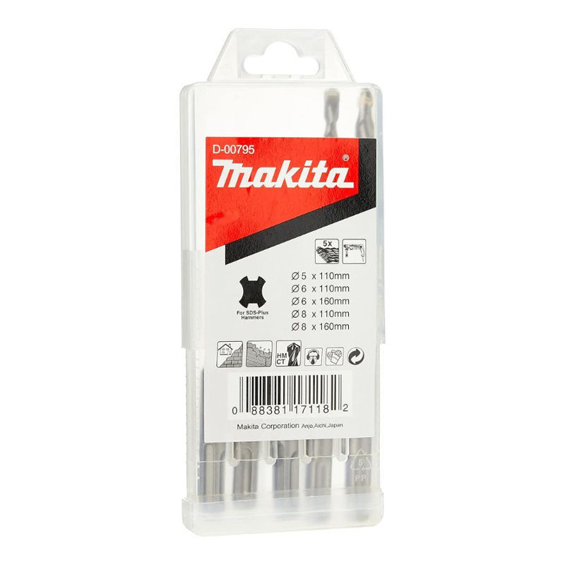 Jeu de 5 forets SDS+MAKITA D-00795