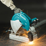 Scie à coupe d'onglet métaux Ø 355mm 2x5Ah 18V Makita DLW140PT2