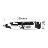 Outil multifonction rotatif BOSCH 06019C5002  GRO 12V-35 en coffret L-boxx avec accessoires (vendu sans batterie)