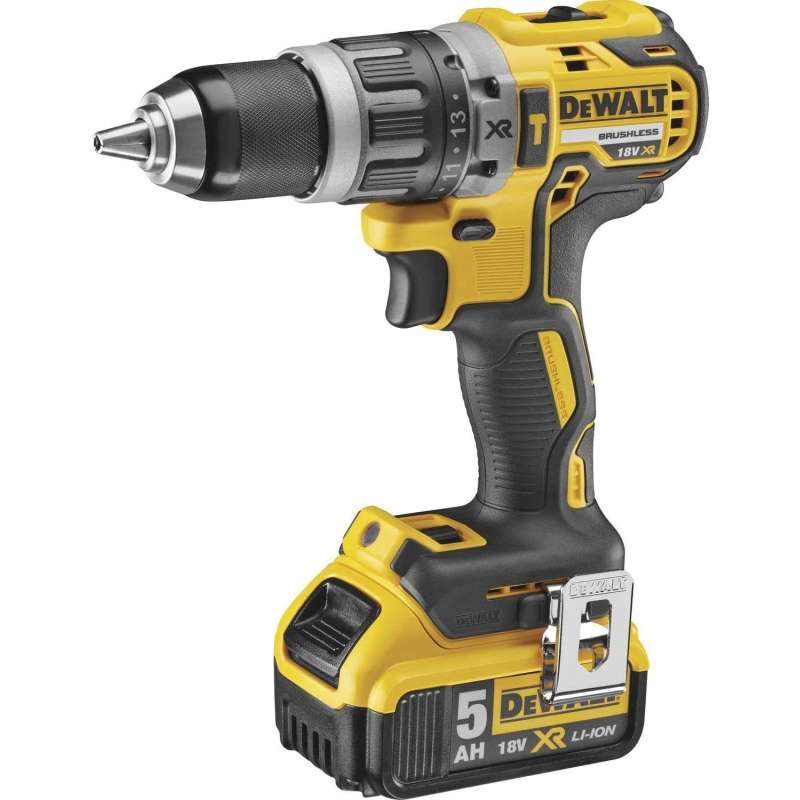 Pack 2 outils 18V DEWALT DCK2080P2T-QW : perceuse-visseuse DCD796 et meuleuse Ø125mm DCG405