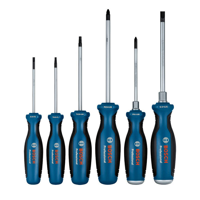 Pack 3 pinces BOSCH + 6 tournevis BOSCH Professional + L-BOXX